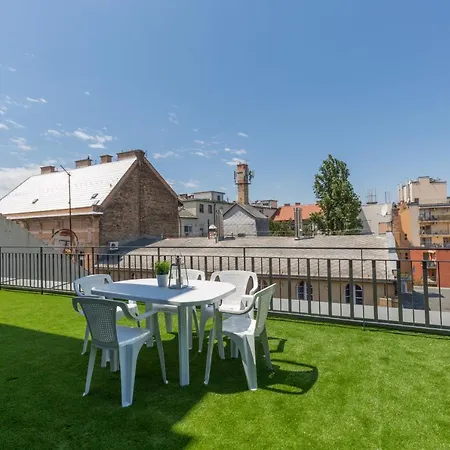Downtown Residences Leo - Ac, Elevator, Terrace * Budapest