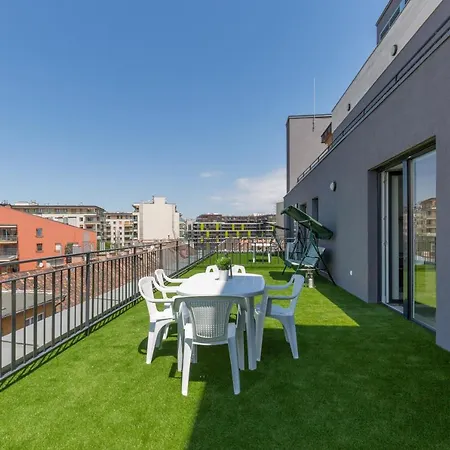 Apartment Downtown Residences Leo - Ac, Elevator, Terrace Budapest